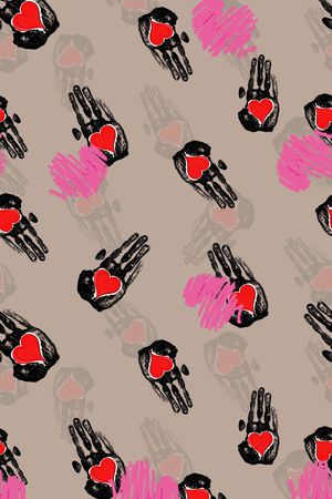 手掌印花华亿平台图片