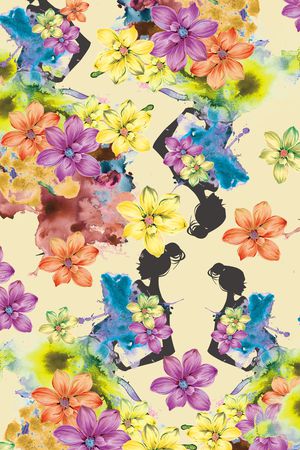 乱花印花华亿平台图片