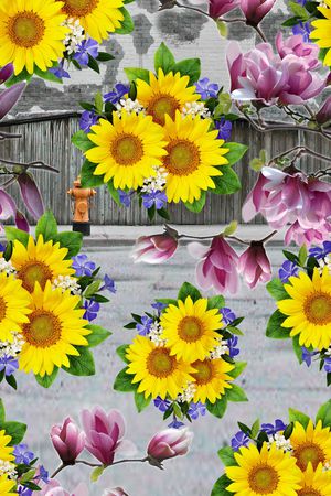 花朵印花华亿平台图片