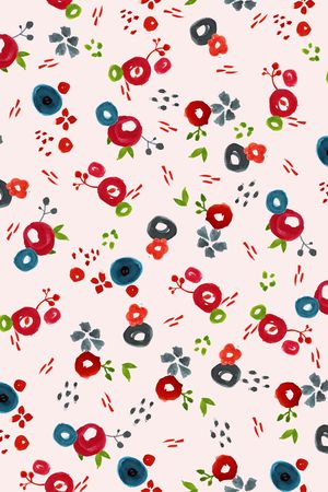 花卉叶子印花华亿平台图片