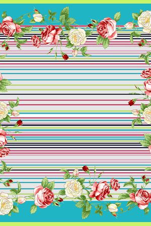 小方巾印花华亿平台图片