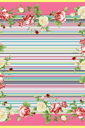 小方巾印花华亿平台图片