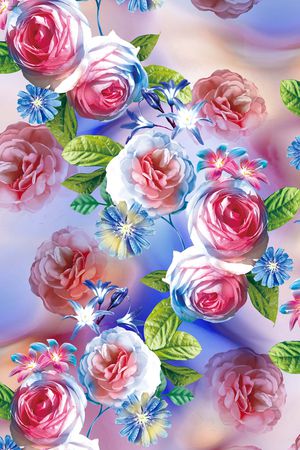 花朵印花华亿平台图片