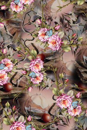 小碎花印花华亿平台图片