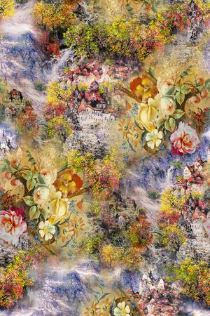 风景印花华亿平台图片