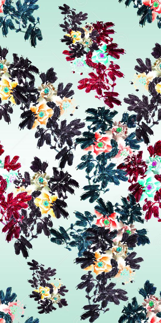 花卉印花华亿平台图片