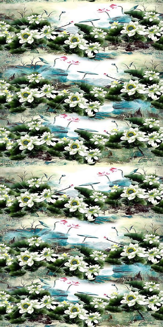 中国风印花华亿平台图片