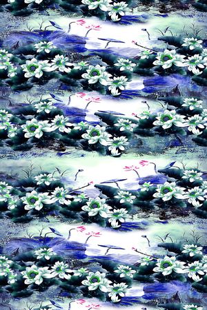 中国风印花华亿平台图片