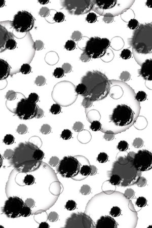 黑白波点印花华亿平台图片