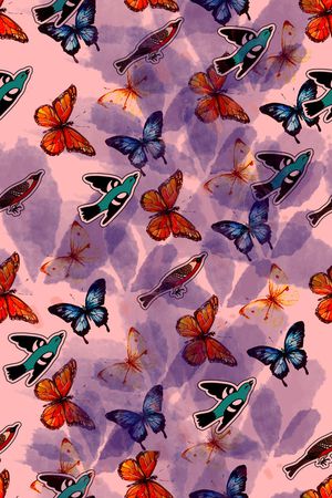 昆虫印花华亿平台图片