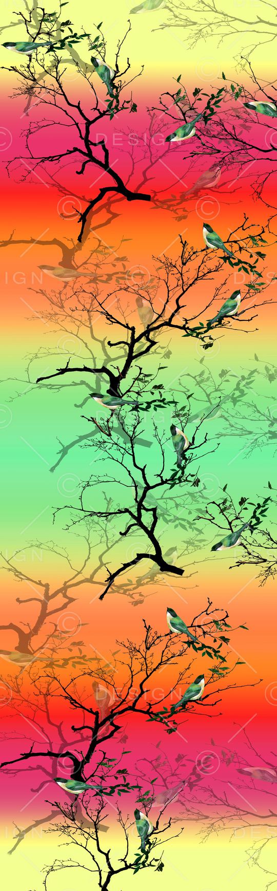 鸟印花华亿平台图片