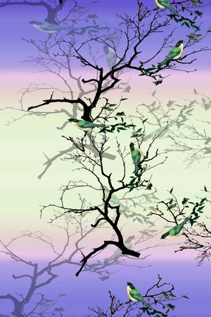 鸟印花华亿平台图片