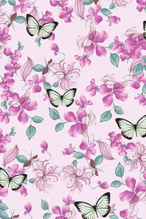 蝴蝶印花华亿平台图片