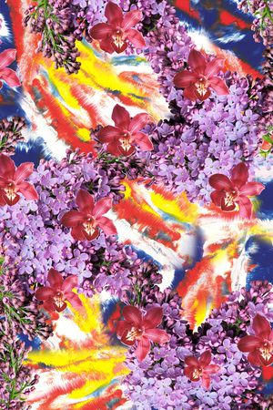 乱花印花华亿平台图片