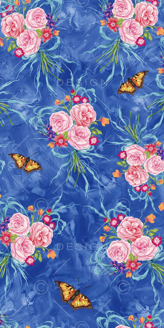 玉兰花印花华亿平台图片