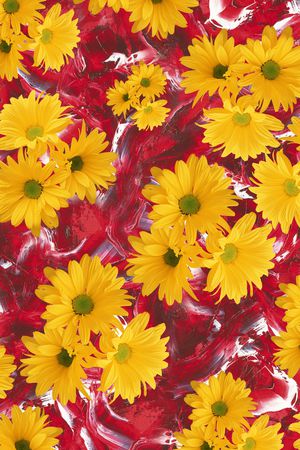 向日葵印花华亿平台图片