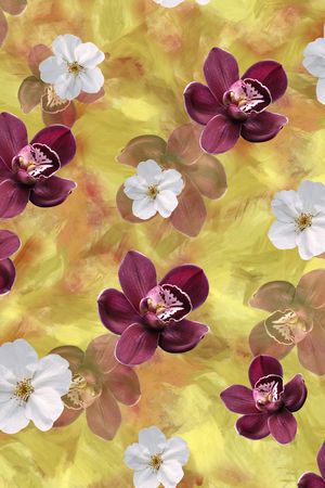 三色堇印花华亿平台图片