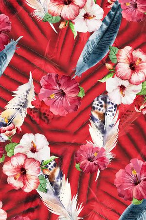 花朵印花华亿平台图片