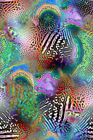 抽象印花华亿平台图片