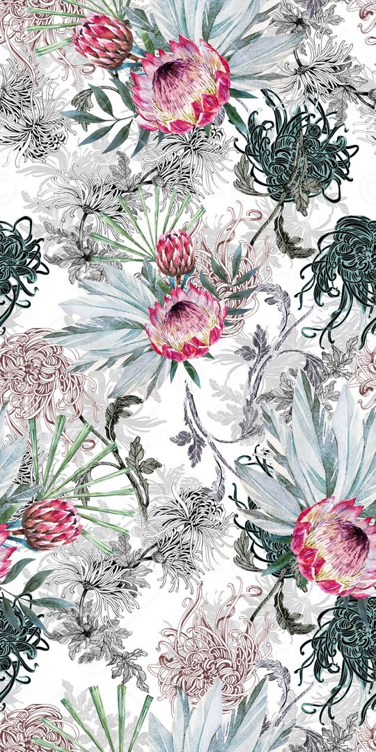 手绘印花华亿平台图片