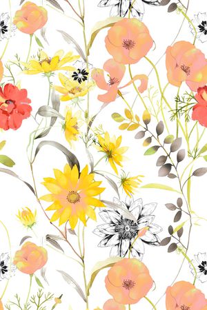 罂粟花印花华亿平台图片