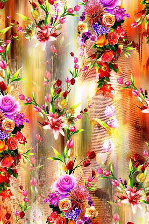 手绘印花华亿平台图片