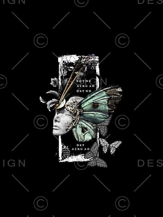 蝴蝶印花华亿平台图片