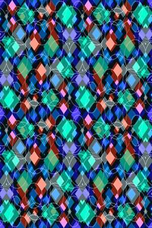 不规则几何印花华亿平台图片