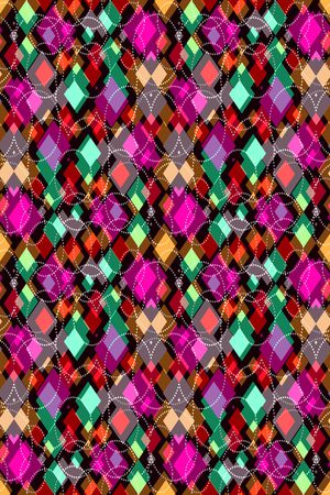 不规则几何印花华亿平台图片