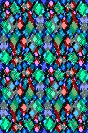 不规则几何印花华亿平台图片