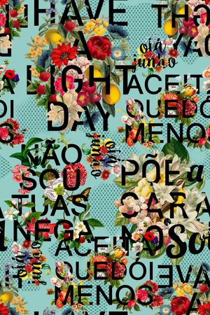 多元素拼接印花华亿平台图片