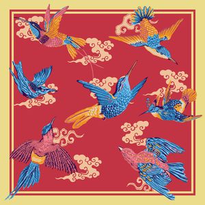 方巾印花华亿平台图片