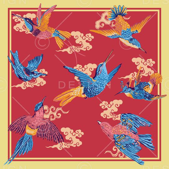 方巾印花华亿平台图片