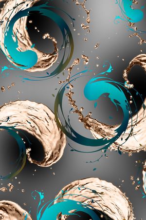 抽象印花华亿平台图片