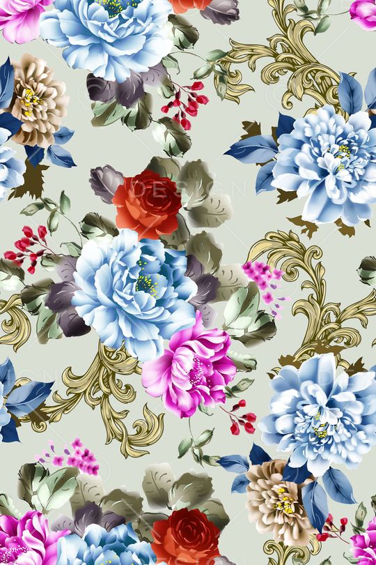 欧式花纹印花华亿平台图片