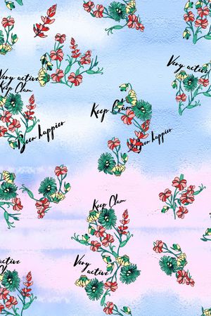 牵牛花印花华亿平台图片