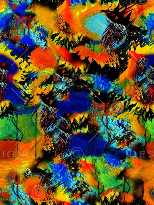 树枝印花华亿平台图片