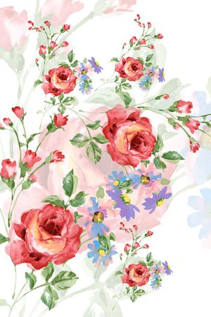 玫瑰印花华亿平台图片