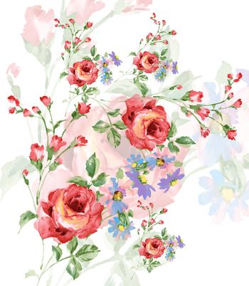 玫瑰印花华亿平台图片