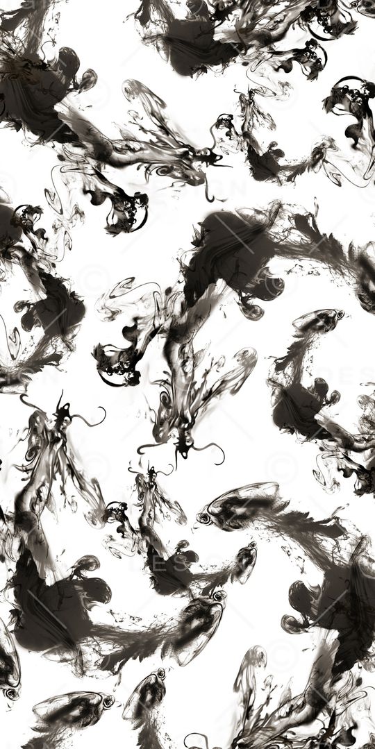 黑白花印花华亿平台图片