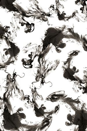 黑白花印花华亿平台图片