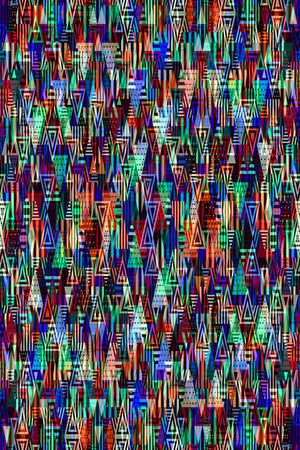 不规则几何印花华亿平台图片