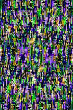 不规则几何印花华亿平台图片