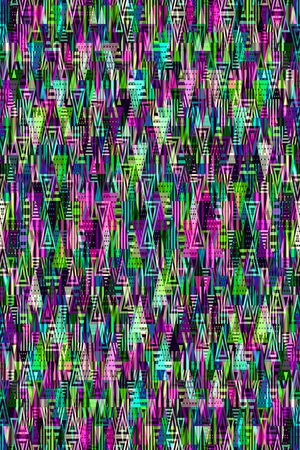 不规则几何印花华亿平台图片