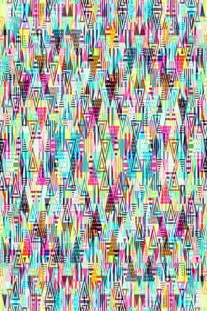 不规则几何印花华亿平台图片