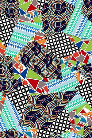 几何印花华亿平台图片