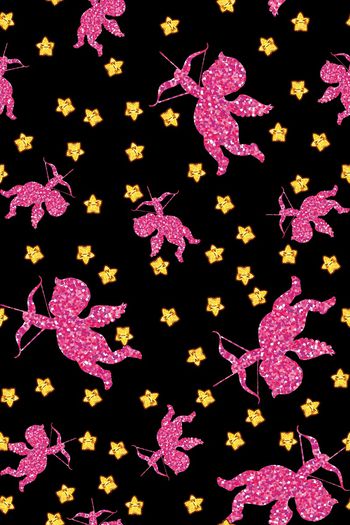 795761-童装天使星星黑