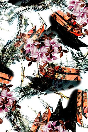 花卉印花华亿平台图片