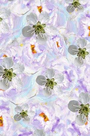 水墨印花华亿平台图片