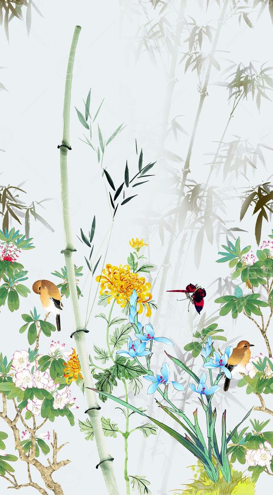 中国风印花华亿平台图片